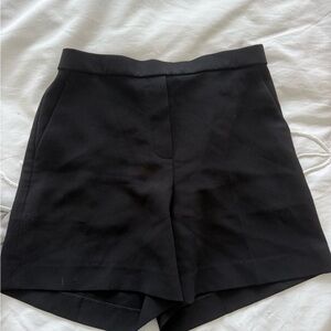 Theory High Waist Black Women's Shorts